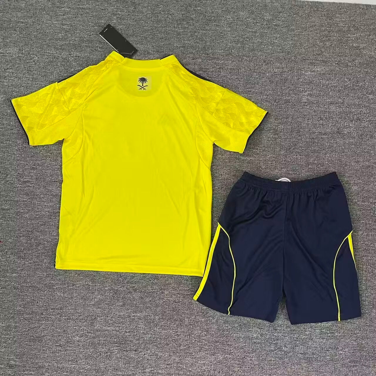 2025-26 Al Nassr FC Riyadh Victory Home Kids Size 16-28