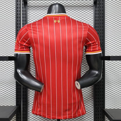 2026-27 Liverpool Home Red With White Pinstripe Player S-3XL
