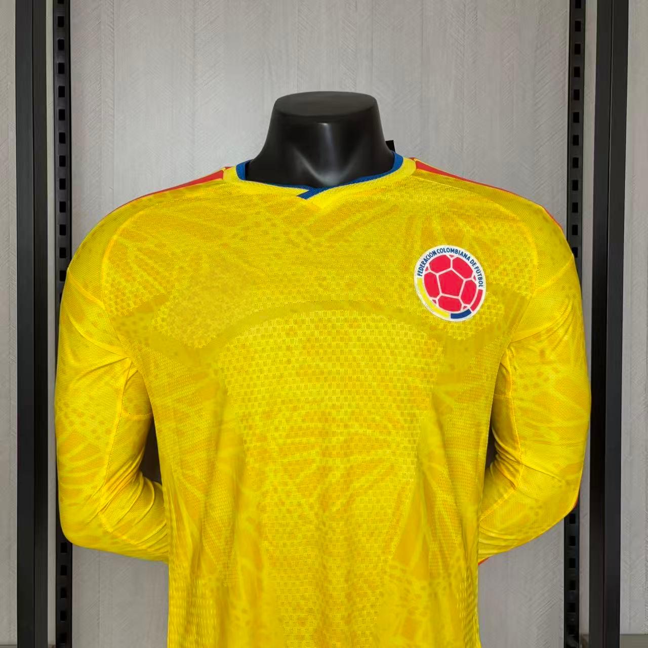 2026 Kolumbien Heimtrikot Langarm S-4XL