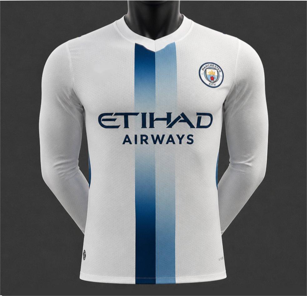 2026-27 Manchester City Third Away White Long Sleeve Player S-2XL