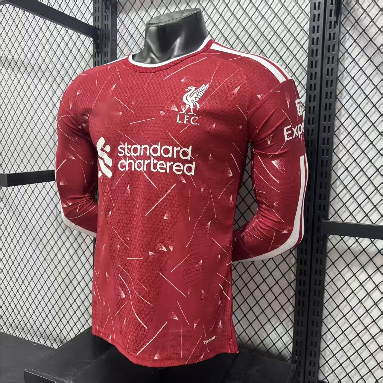 2026-27 Liverpool Home Long Sleeved Player S-3XL