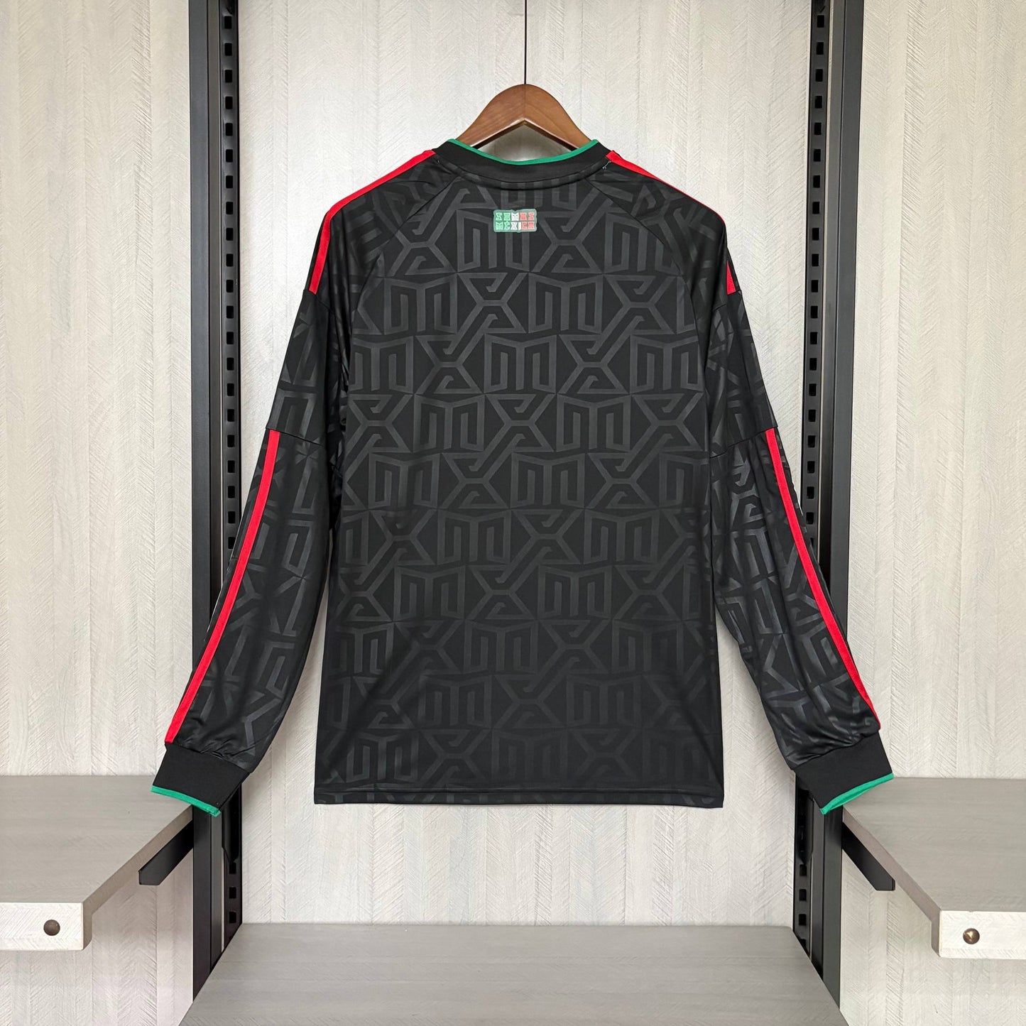2026 México Negro Manga Larga S-XXXXL