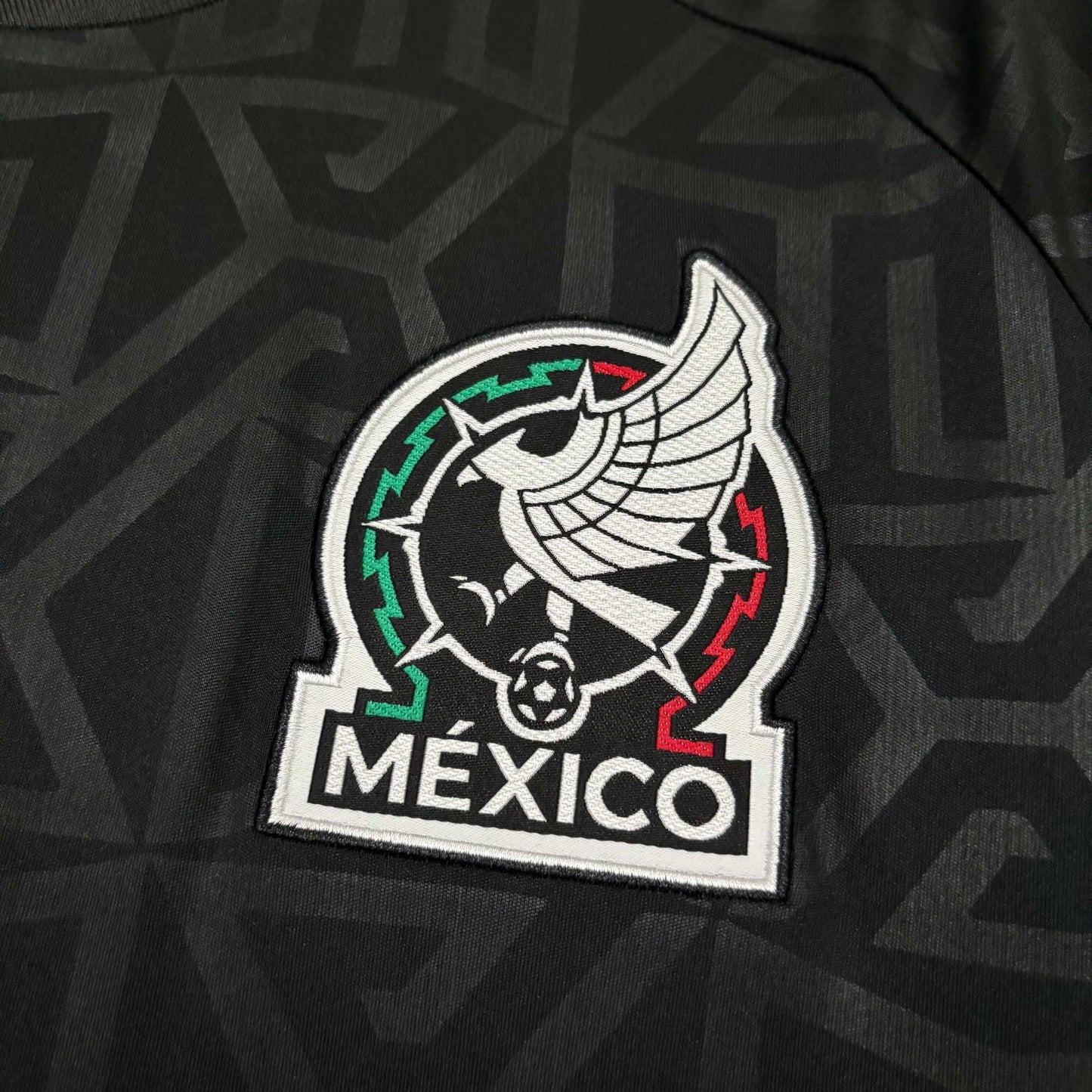 2026 México Negro Manga Larga S-XXXXL