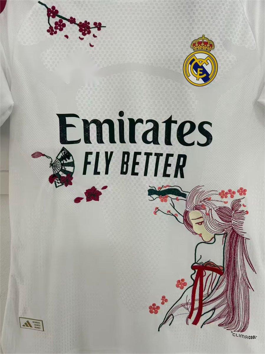 2026-27 Real Madrid Home Floral Special Player S-2XL
