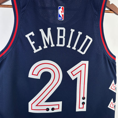 NBA 2024-25 76ers City Edition No.21 EMBIID