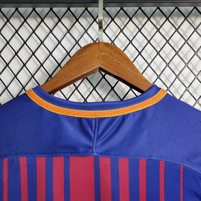 2017-18 Barcelona Home Retro S-XXL