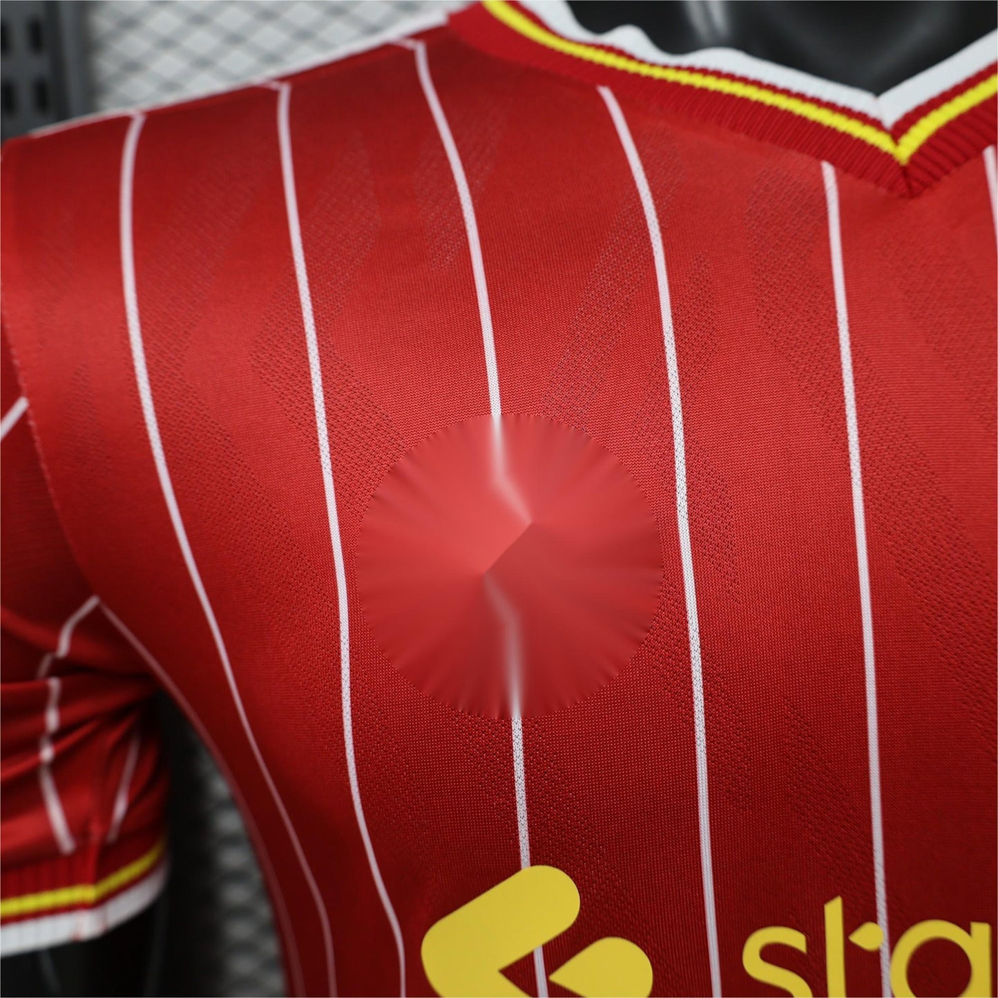 2026-27 Liverpool Home Red With White Pinstripe Player S-3XL