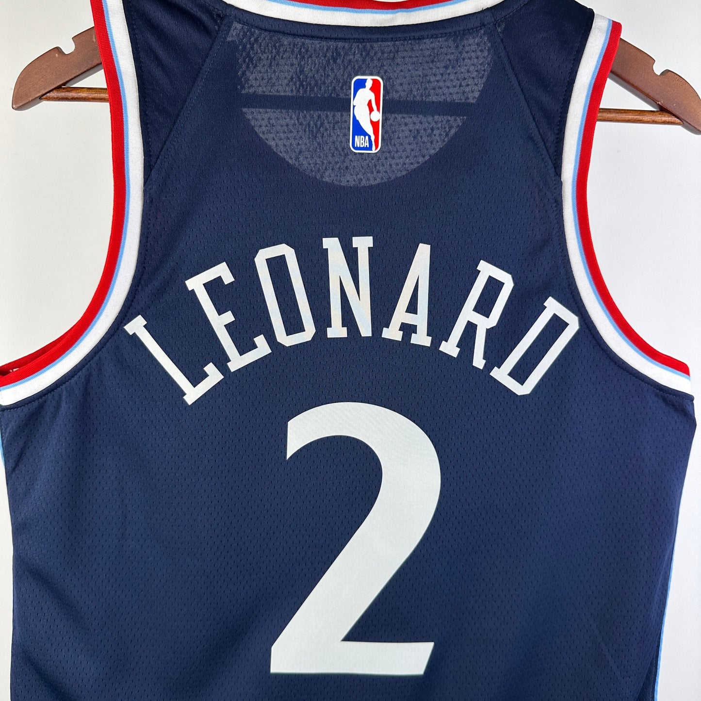 NBA 2024-25 Clippers Away Blue No. 2 Leonard