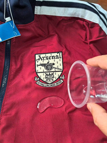 2026-27 Arsenal Track Jacket Burgundy Black Full Zipper Windbreaker S-2XL