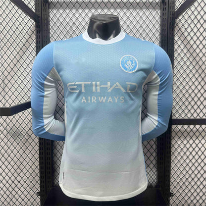 2026-27 Manchester City Home Long Sleeve Player S-3Xl