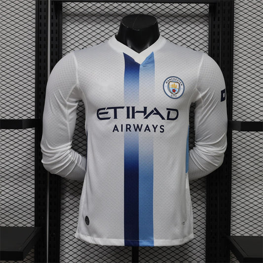 2026-27 Manchester City Drittes Auswärtstrikot Weiß Langarm Spieler S-2XL