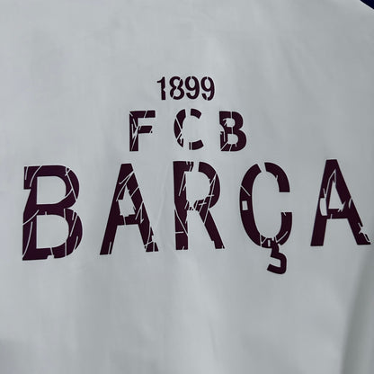 2025-26 Barcelona White Windbreaker S-2XL