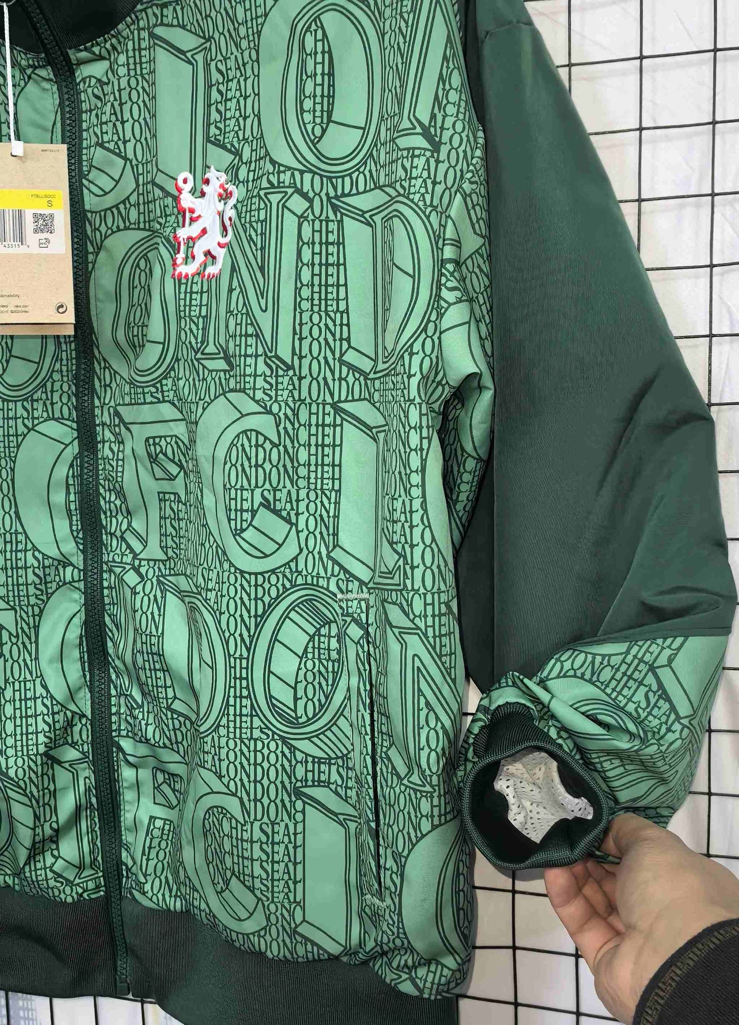 2025-26 Chelsea Green Waterproof Windbreaker S-2XL