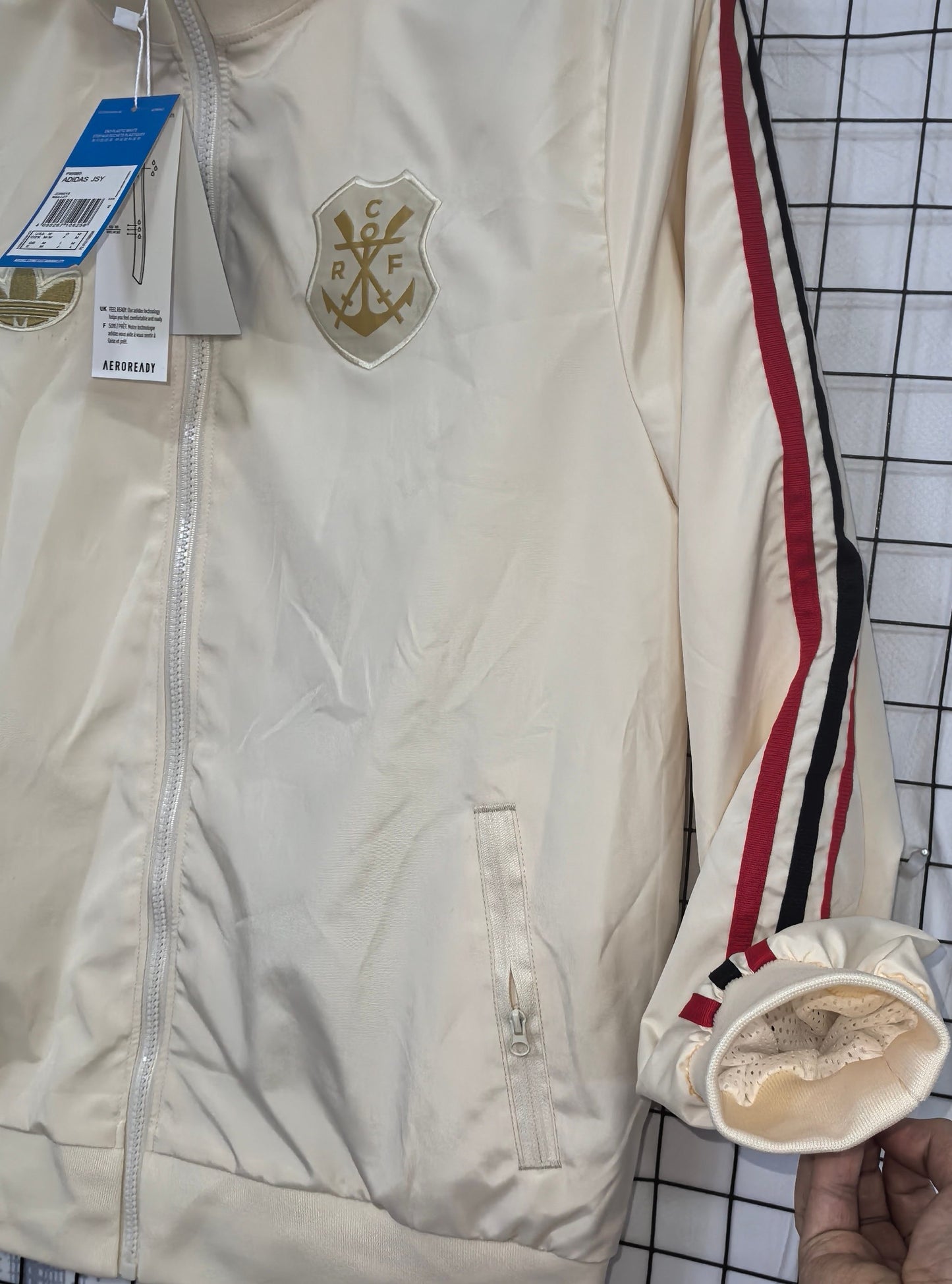 2025-26 Flamengo Beige Waterproof Windbreaker S-2XL