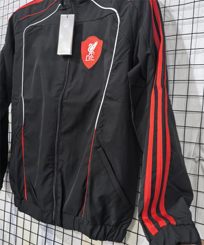 2025-26 Liverpool Black Windbreaker S-2XL