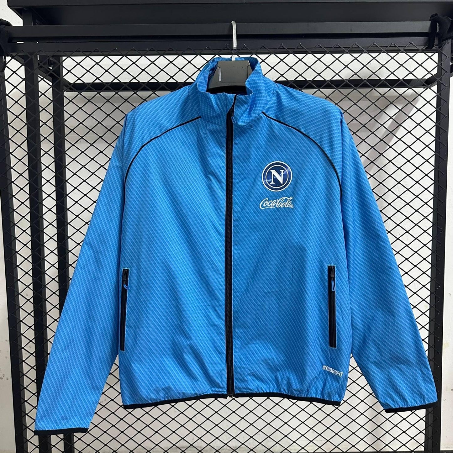 Cortavientos impermeable azul Napoli 2026-27 S-2XL