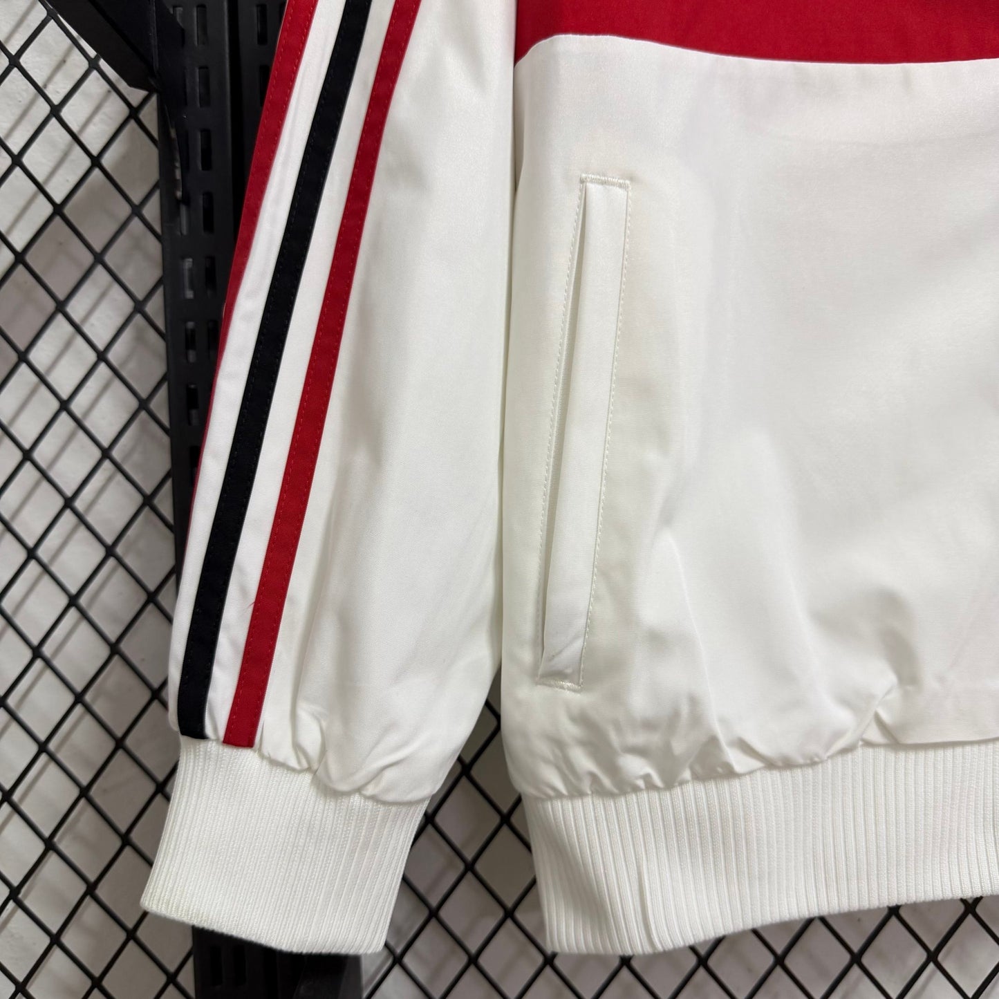 2025-26 AC Milan White Retro Casual Waterproof Windbreaker S-2XL