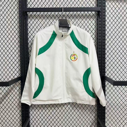 Cortavientos impermeable blanco de entrenamiento de Senegal 2025-26 S-2XL
