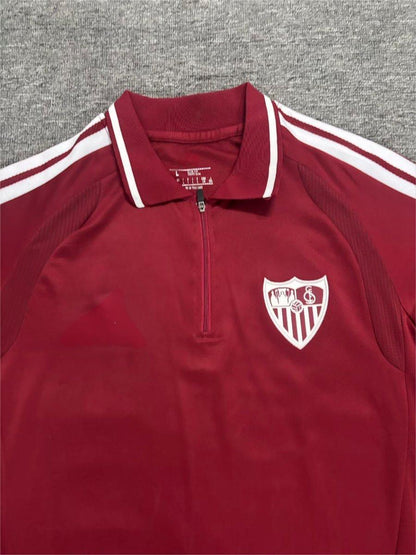 2026-27 Sevilla Training Burgundy Polo S-4XL