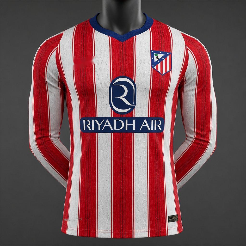 2026-27 Atletico Madrid Home Long Sleeve player S-3XL