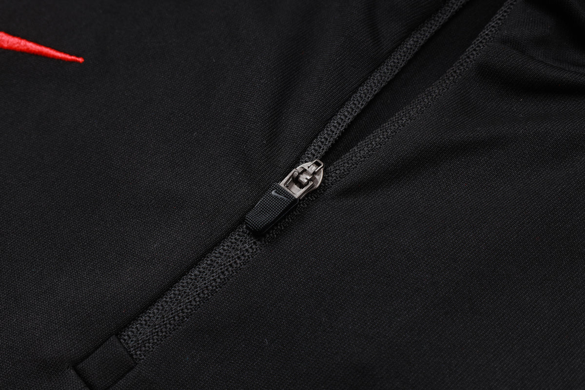 2026-27 Paris Black Half Zip Training Suit Adults Or Children