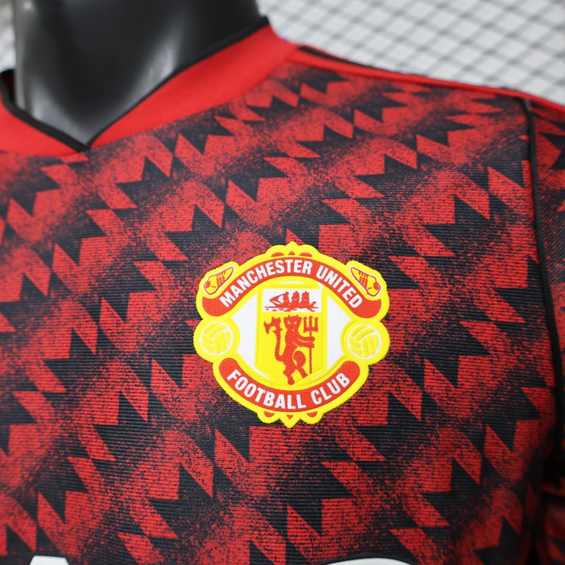2026-27 Manchester United Home Red Vintage Remake Player S-3XL