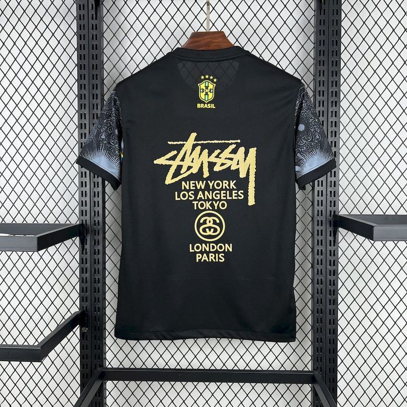 2025-26 Brazil Stussy Black Special Edition S-2XL