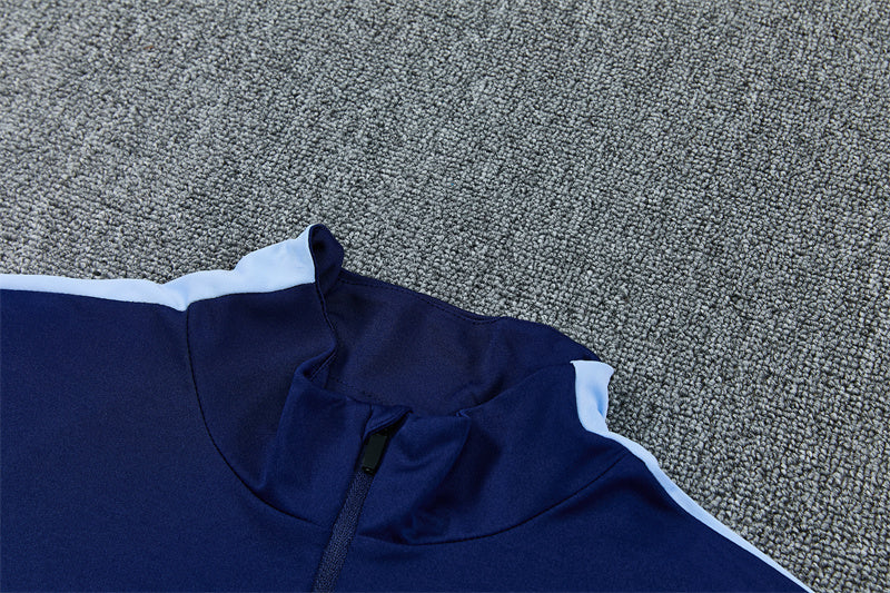 2627 Tottenham Hotspur Royal Blue Half Zip Training Suit Adults Or Children