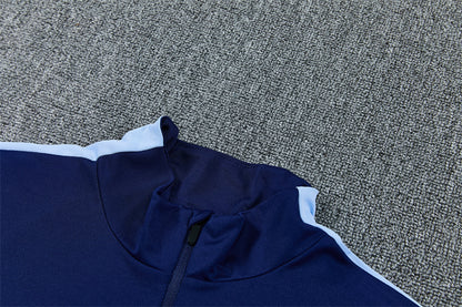2627 Tottenham Hotspur Royal Blue Half Zip Training Suit Adults Or Children
