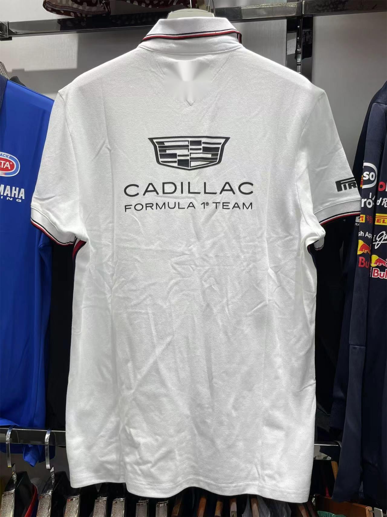 2026 F1 Cadillac White Polo Racing Suit S-5XL