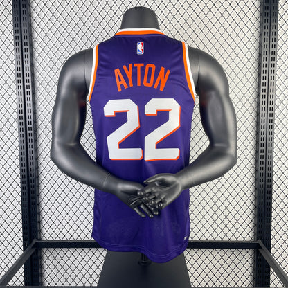 NBA 2024-25 Suns away purple No. 22 AYTON