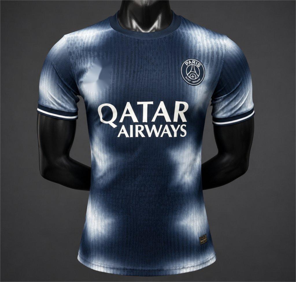 2026-27 Paris Dark Blue Grey Gradient Special Player S-3XL