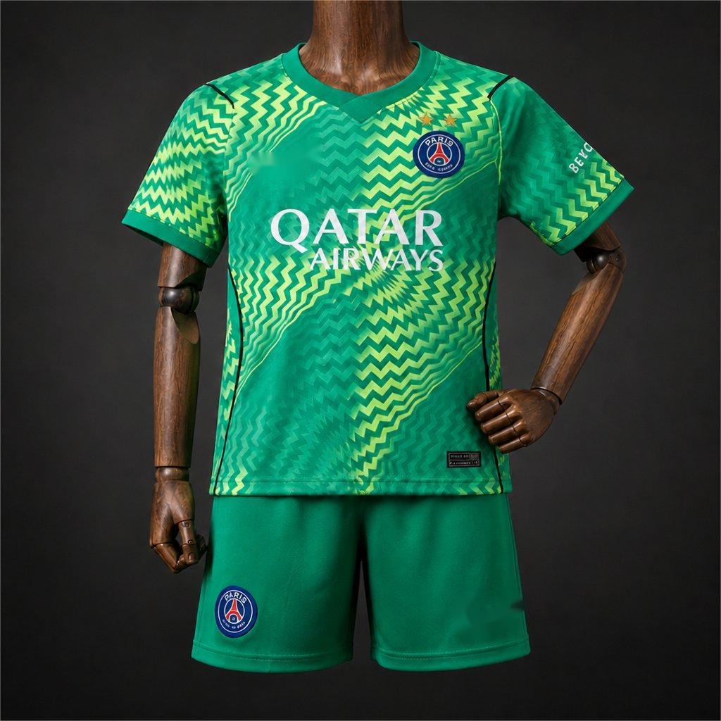 2026-27 Paris 2 Stars Green Goalkeeper Kids 16-28