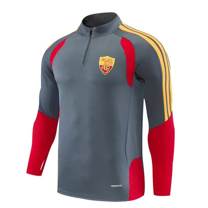 2026-27 Roma Grey Half Zip Training Suit Adults Or Children