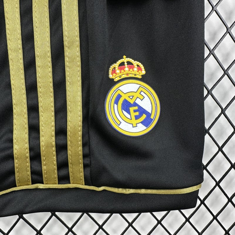 Camiseta retro de manga larga local del Real Madrid 2017-18 para niños, talla 16-28