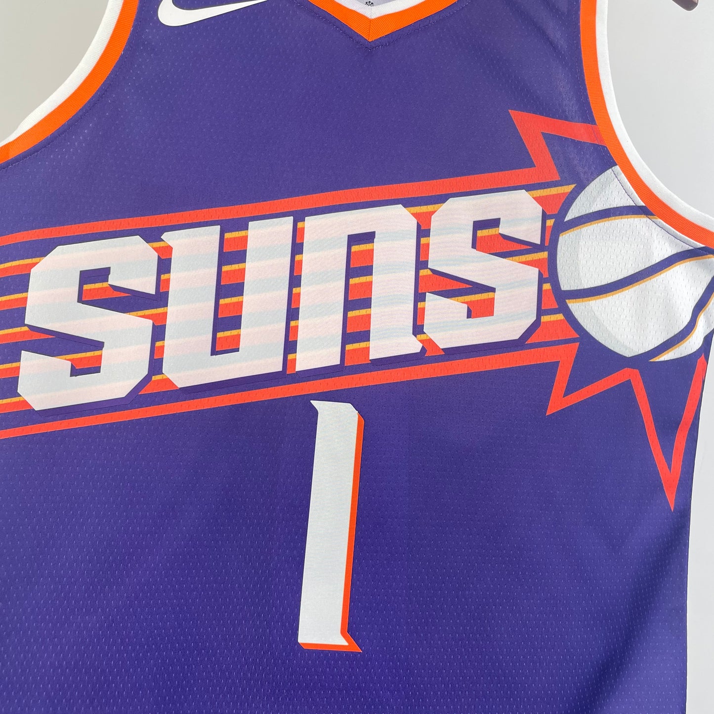 NBA 2024-25 Suns Away Purple No. 1 Booker