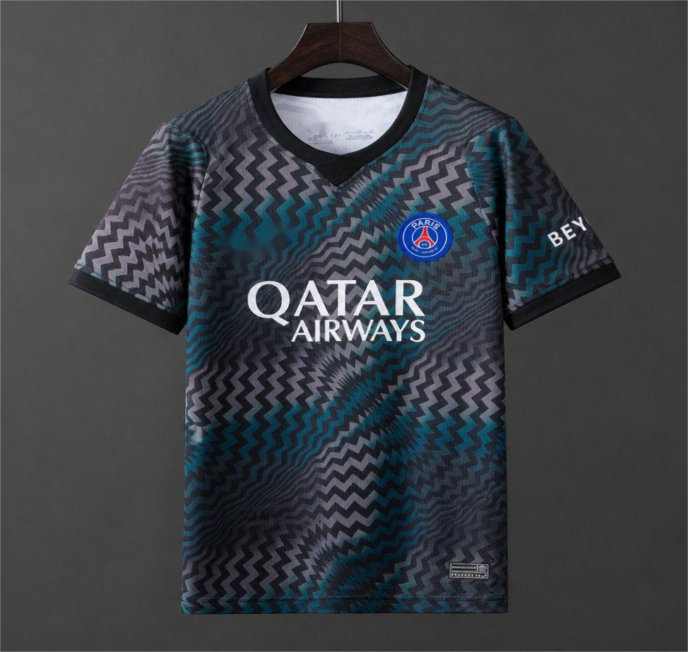 2026-27 Paris Home Goalkeeper BlackBlue Zigzag Pattern S-4XL