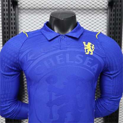 2026-27 Chelsea Home Polo Collar Long Sleeve Player S-3XL