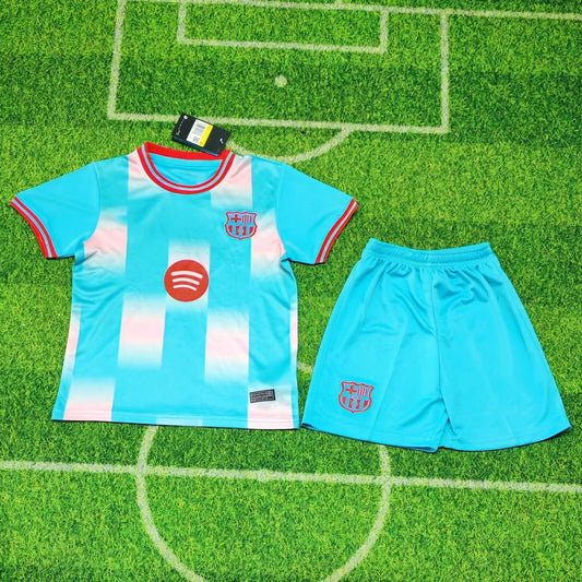 2025-26 Barcelona Light Blue KIDS 16-28