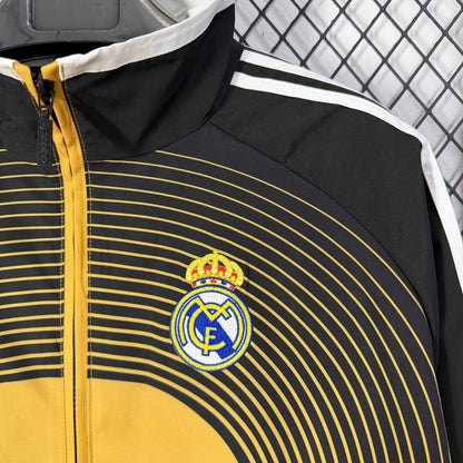 2026-27 Cortavientos informal Real Madrid Clásico Negro y Amarillo S-2XL