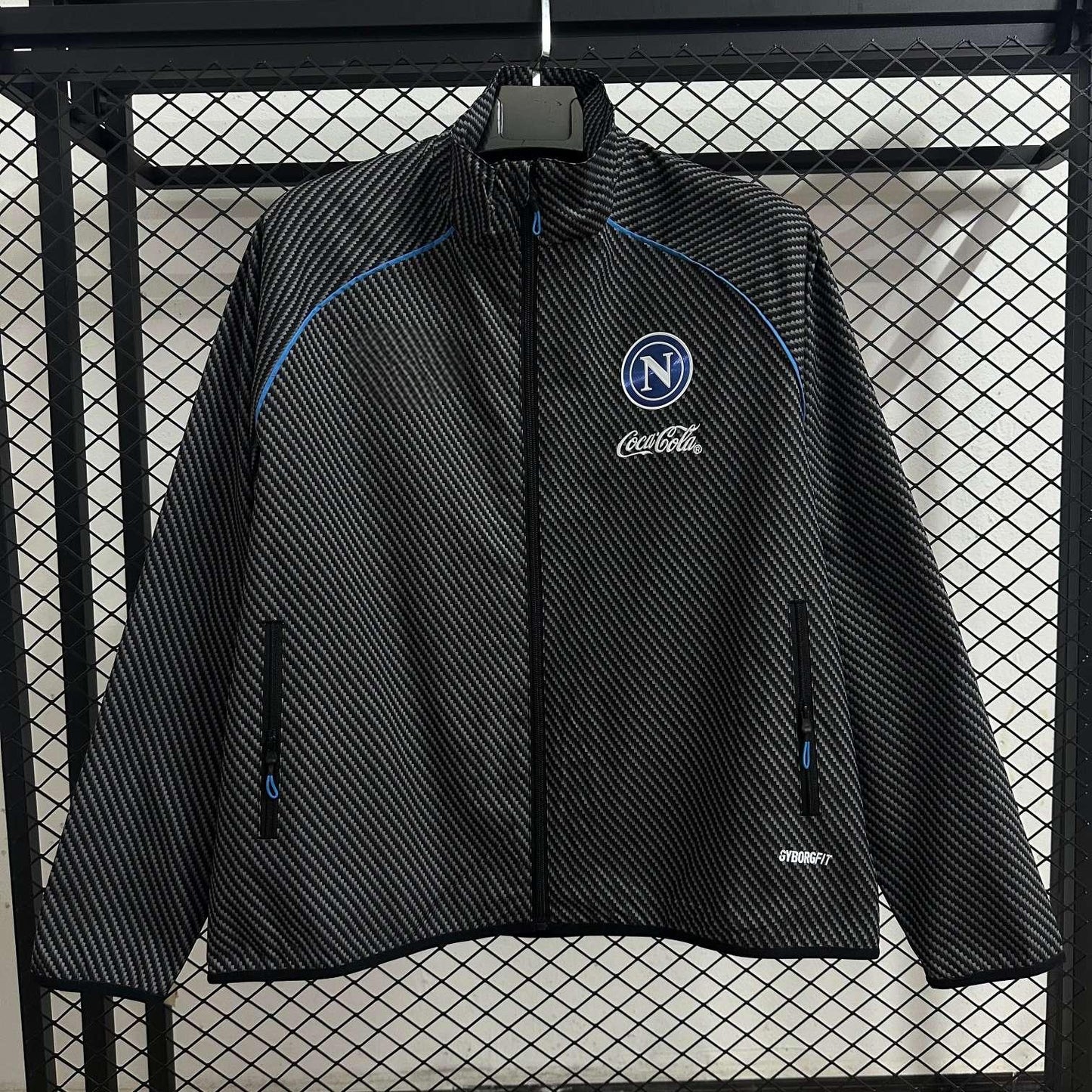 2026-27 Napoli Black Waterproof Windbreaker S-2XL