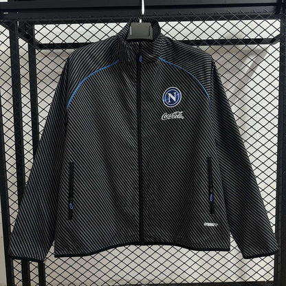 2026-27 Napoli Black Waterproof Windbreaker S-2XL