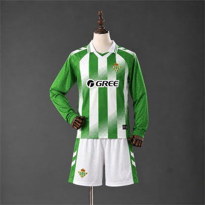 2026-27 Real Betis Home Long Sleeve Kids Size 16-28