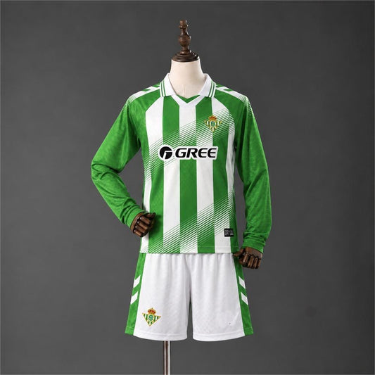 2026-27 Real Betis Home Long Sleeve Kids Size 16-28