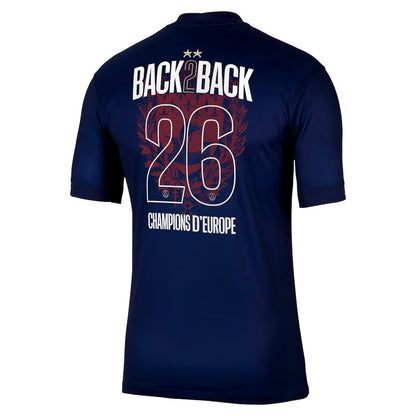2025-26 Paris Two Star Home Back2back 26 champions S-4XL