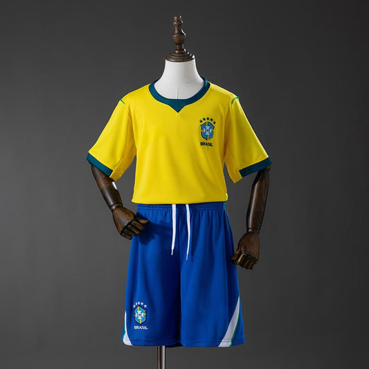 2026-27 Brazil Home Kids Size 16-28