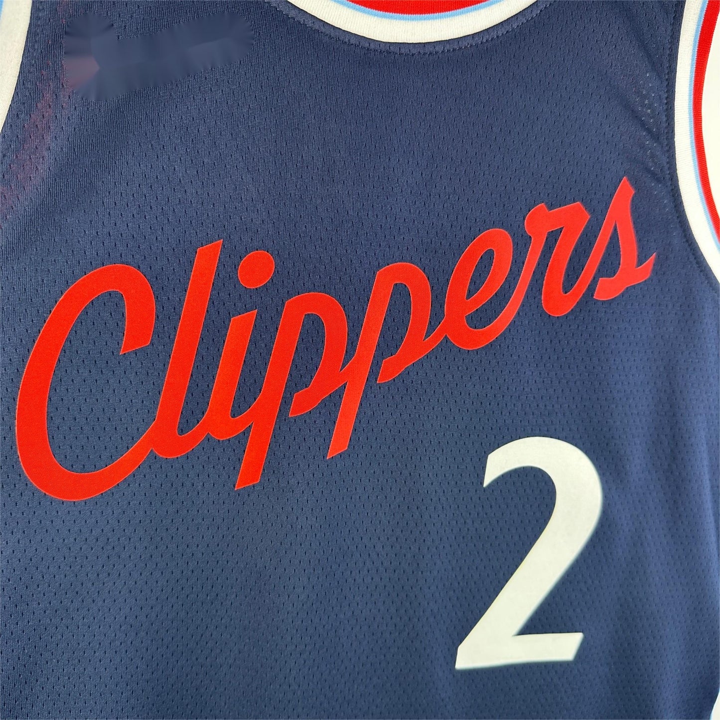 NBA 2024-25 Clippers Away Blue No. 2 Leonard