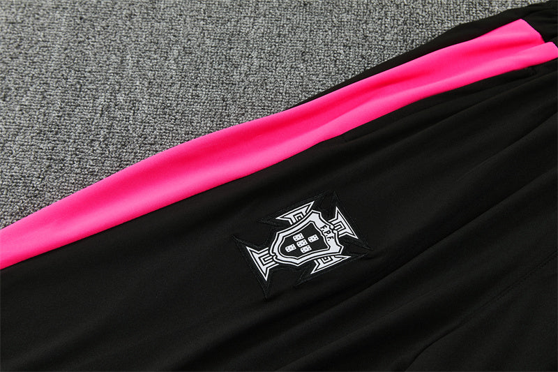 2026-27 Portugal Black Half Zip Training Suit Adults Or Children