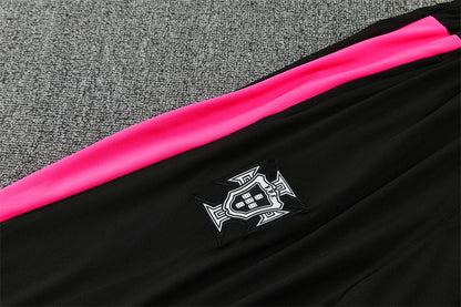 2026-27 Portugal Black Half Zip Training Suit Adults Or Children