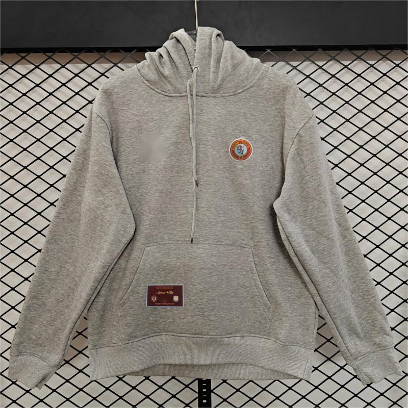 2026-27 Aston Villa Home Embroidered Fleece Hoodie 9 Colors Player S-3XL